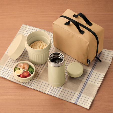 Ланч набор Thermos JEC-1000 BE 1L (Beige/Creamy, +6h/-8h)